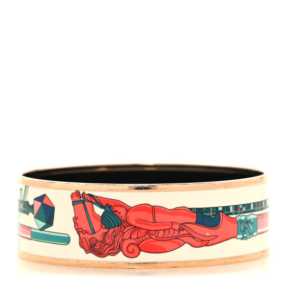 Enamel Printed Wide Les Cannes Bracelet 70 Baroque