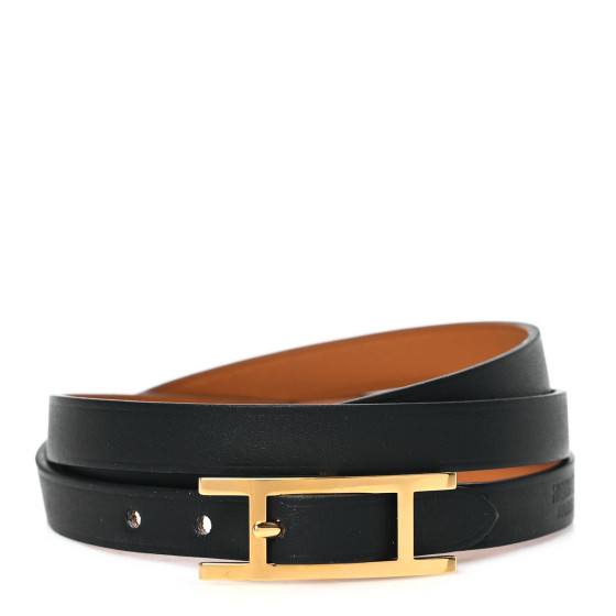 Chamonix Hapi 3MM Triple Tour Wrap Bracelet L Black