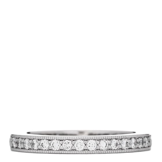Platinum Diamond 2mm Together Milgrain Band Ring 47 4.25