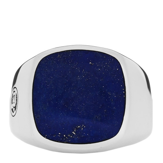 Sterling Silver Lapis Lazuli Mens Signet Ring 70 13