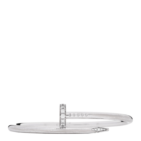 18K White Gold Diamond Juste Un Clou Bracelet 16