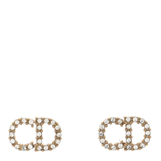 Crystal Clair D Lune Earrings Gold
