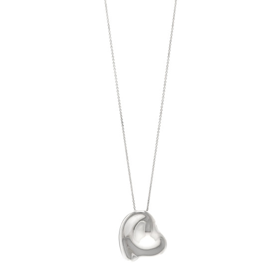 Sterling Silver 32mm Elsa Perretti Full Heart Pendant Necklace