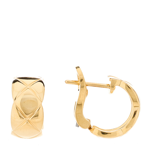 18K Yellow Gold Coco Crush Hoop Earrings