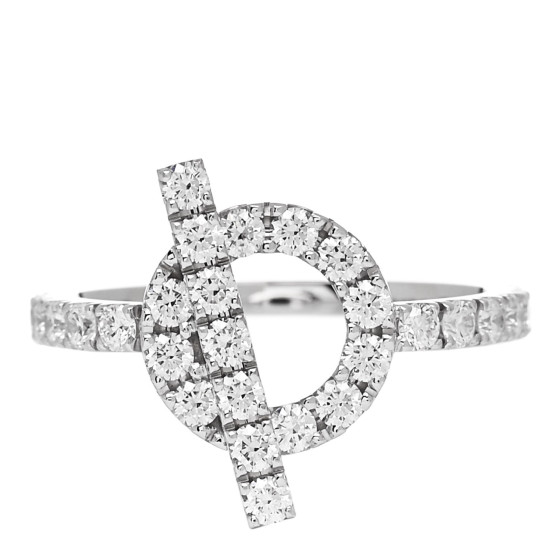 18K White Gold Diamond Finesse Ring 52 6