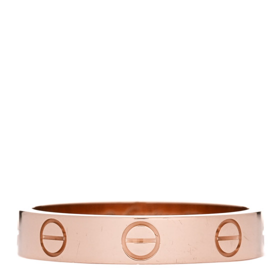 18K Pink Gold 3.5mm LOVE Wedding Band Ring 52 6