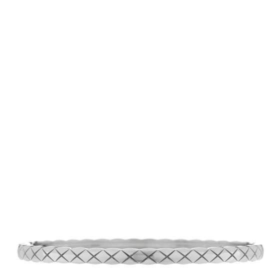 18K White Gold Mini Coco Crush Bangle Bracelet S