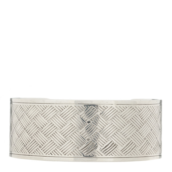 Sterling Silver Makers Basket Weave Cuff Bracelet