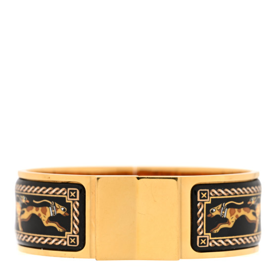 Enamel Printed Wide Loquet Bracelet