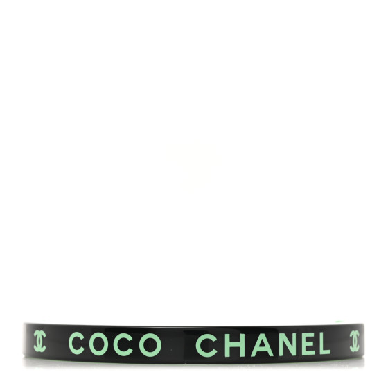 Resin Logo Choker Green Black