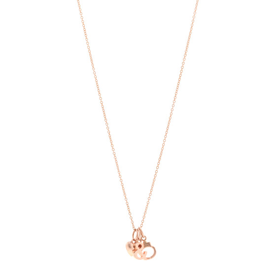 18K Rose Gold Naughty and Nice Pendant Necklace