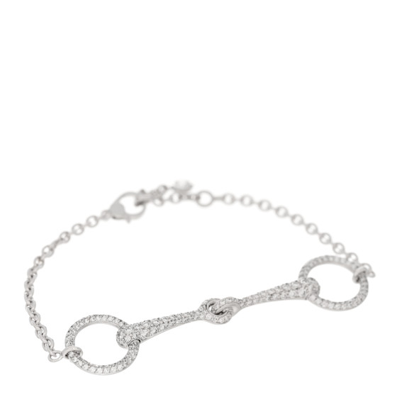 18K White Gold Diamond TPM Filet d'Or Bracelet SH