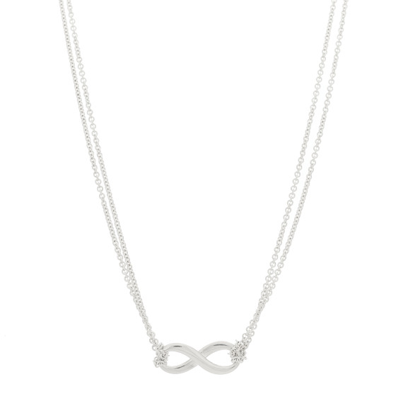 Sterling Silver Infinity Pendant Necklace
