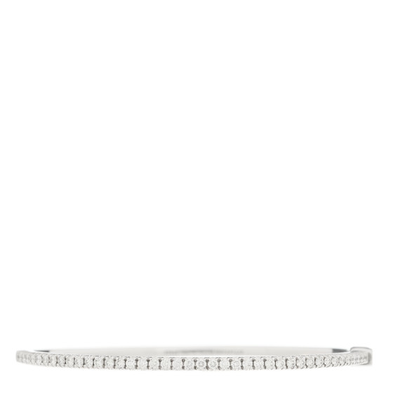 18K White Gold Diamond Metro Bangle Bracelet