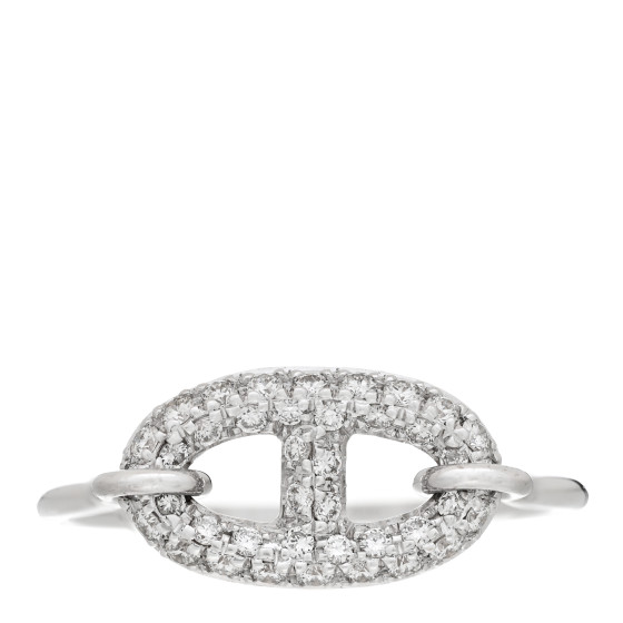 18K White Gold Diamond New Farandole Ring 53 6.25