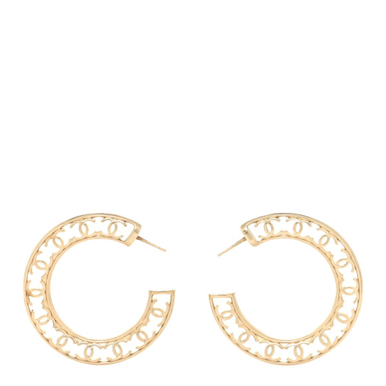 CC Hoop Earrings Gold