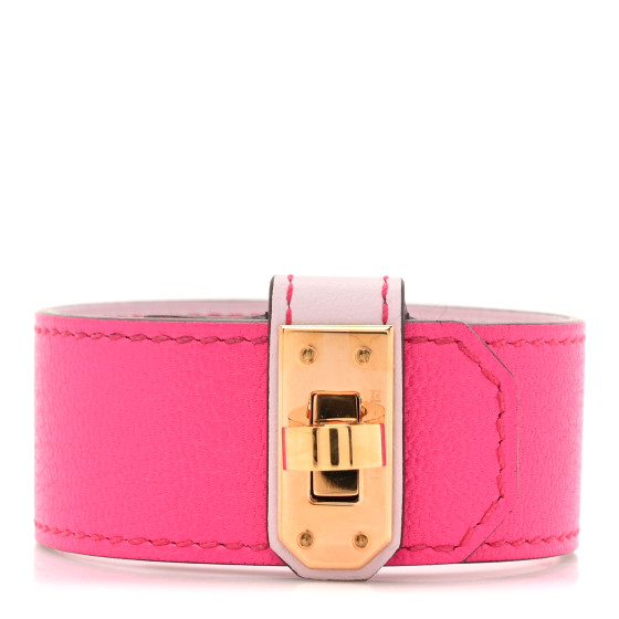 Chevre Mysore Small Kelly Twist Bracelet T2 Rose Pop