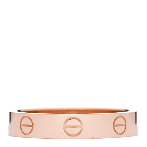 18K Pink Gold 3.5mm LOVE Wedding Band Ring 54 6.75