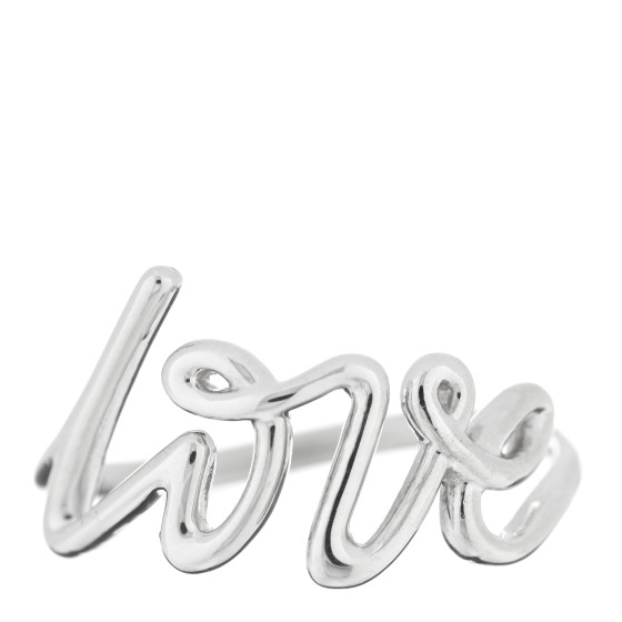 Sterling Silver Paloma Picasso Graffiti Love Ring 50 5.25