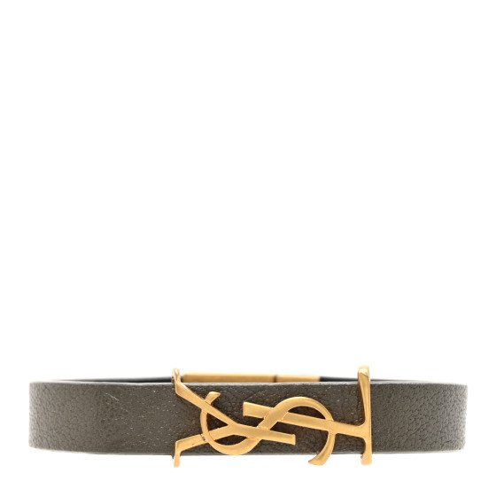 Calfskin Opyum Bracelet M Gray