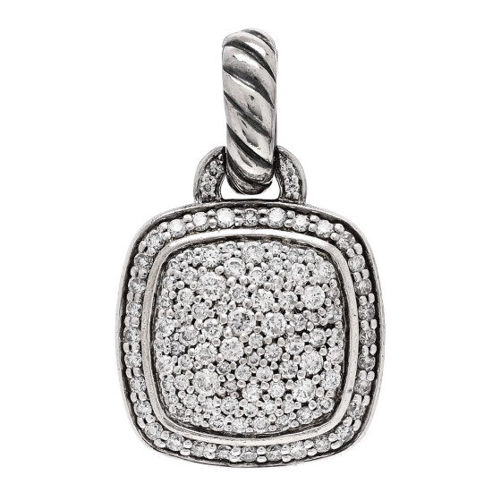 Sterling Silver Diamond 11mm Albion Enhancer Pendant