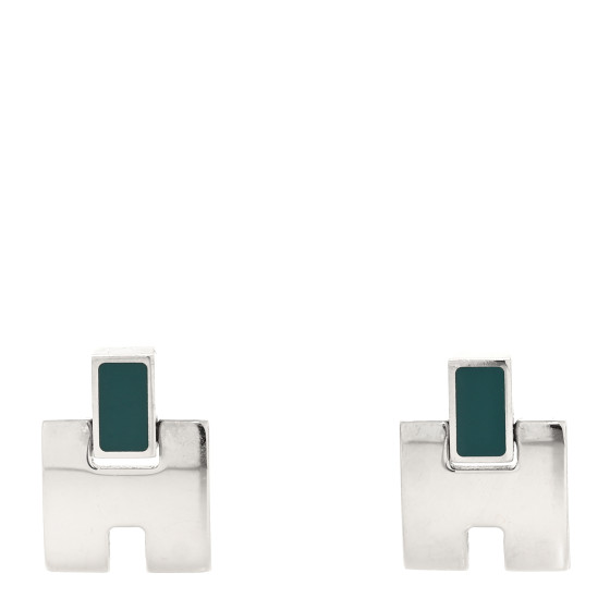 Palladium Lacquer Eileen Earrings Blue