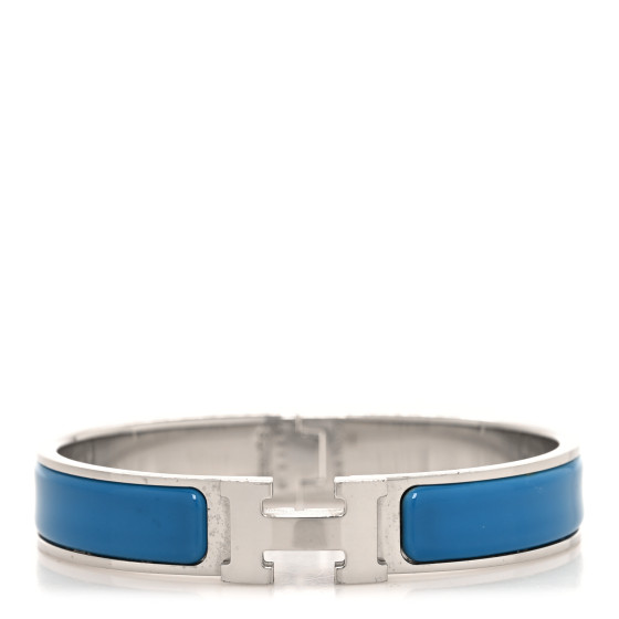 Enamel Narrow Clic Clac H Bracelet PM Bleu Jodhpur