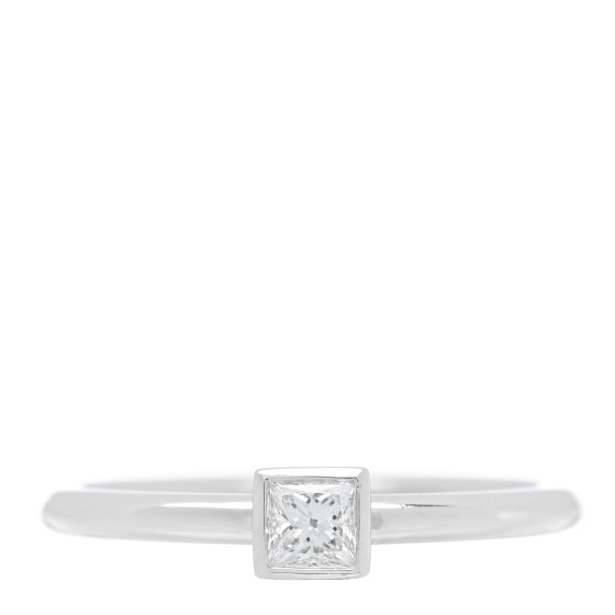 Platinum Diamond .15ct Princess Cut Diamond Engagement Ring 49 4.75