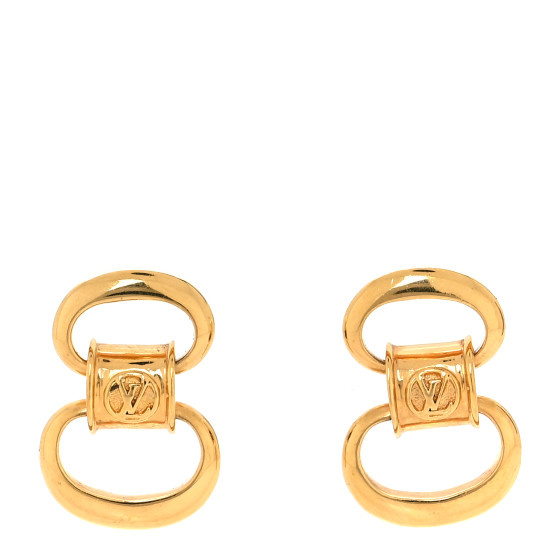 Metal Pure LV Earrings Gold
