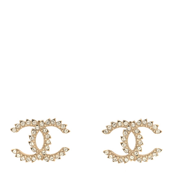 Strass Crystal Dazzling Wheat CC Earrings Gold