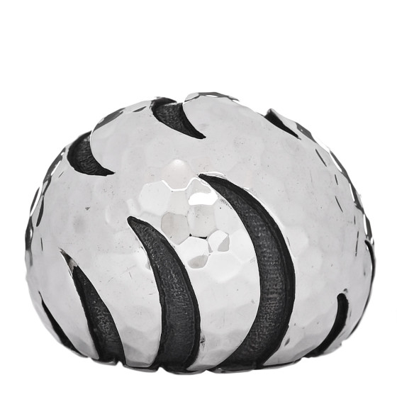 Sterling Silver Palu Macan Hammered Dome Ring 54 7