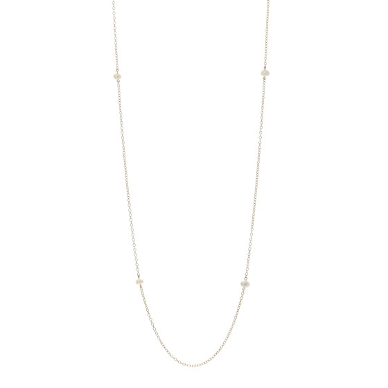 18K Yellow Gold Pearl Elsa Peretti Pearls By The Yard Toggle Necklace