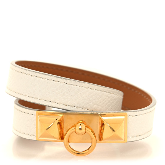 Epsom Rivale Double Tour Bracelet T2 White