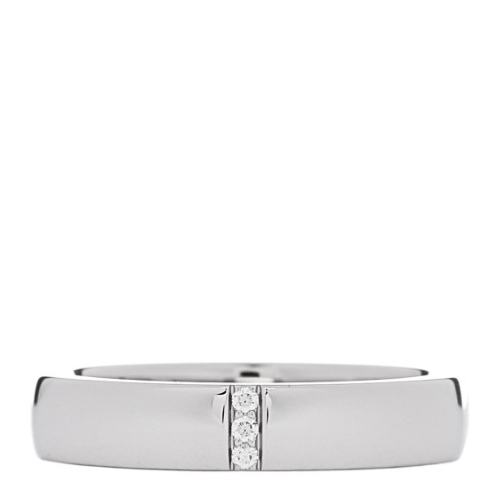 Platinum Diamond Vertical Row Wedding Band Ring 56 7.5