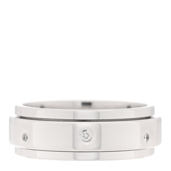 18K White Gold 7 Diamond Possession Ring 56 7.5