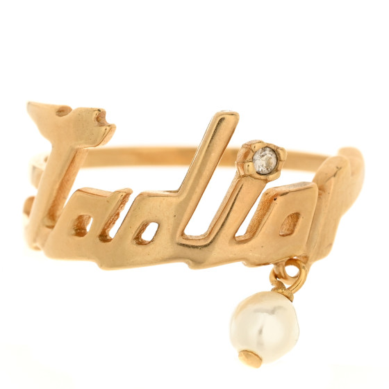 Metal Pearl J'Adior Ring L Gold