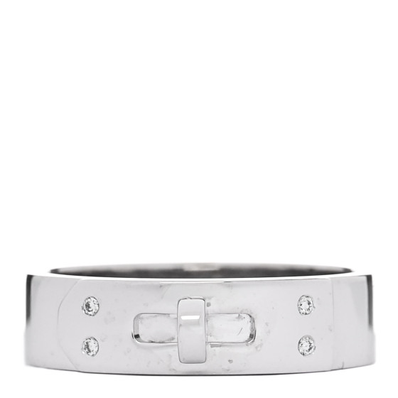 18K White Gold Diamond PM Kelly Ring 53 6.5