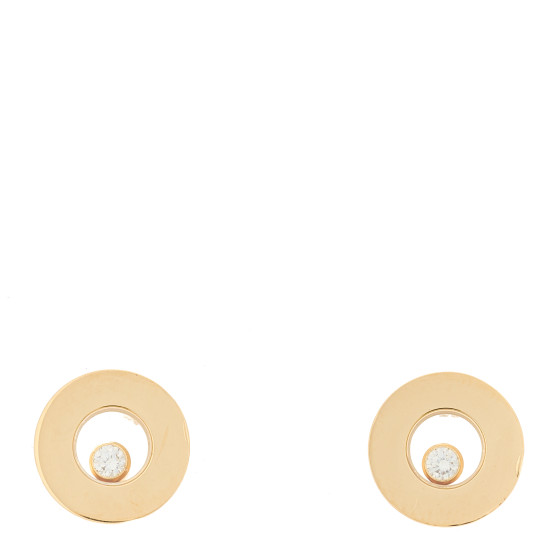 18K Yellow Gold Diamond Happy Diamonds Icons Earrings
