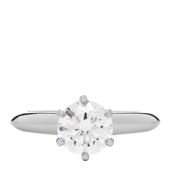Platinum Diamond 1.11ct Solitaire Engagement Ring 48 4.5