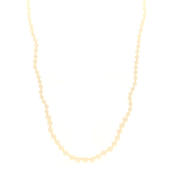 Pearl Interlocking GG Graduated Long Necklace