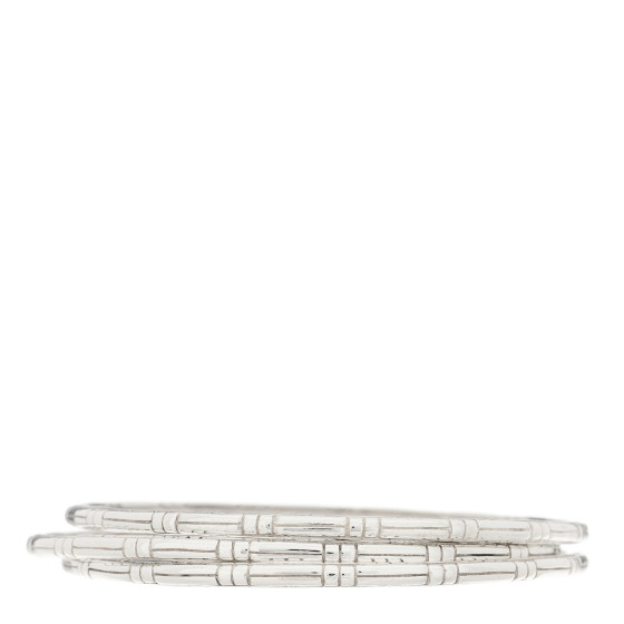 Sterling Silver Kali Slim Bangle Bracelet Set of 3