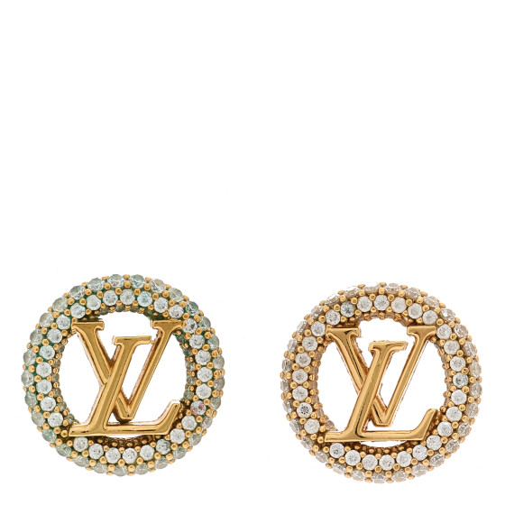 Metal Crystal Louise By Night Earrings Gold