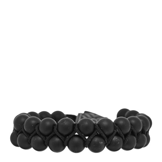 Sterling Silver Black Onyx 8mm Spiritual Beads Two Row Bracelet