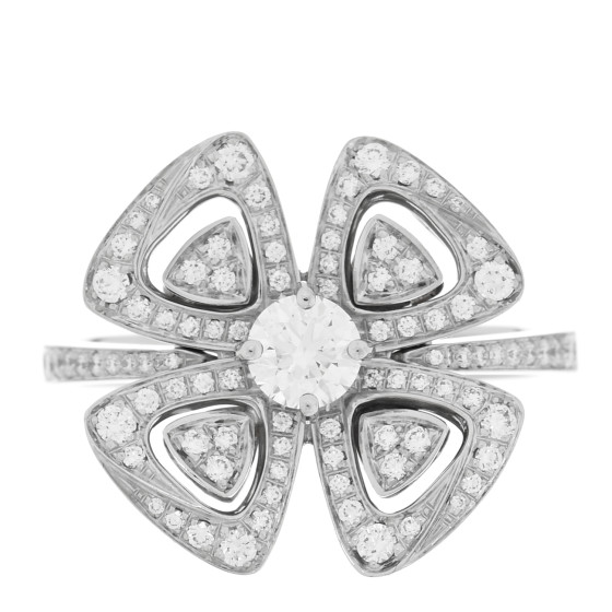 18K White Gold Diamond Fiorever Ring 56 7.5