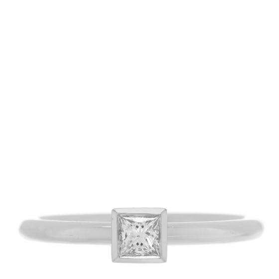 Platinum Diamond .15ct Princess Cut Diamond Engagement Ring 48 4.5