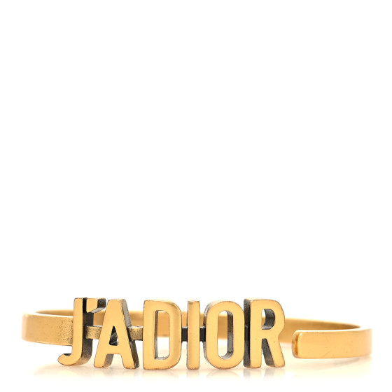 Metal J'Adior Bracelet Cuff Gold