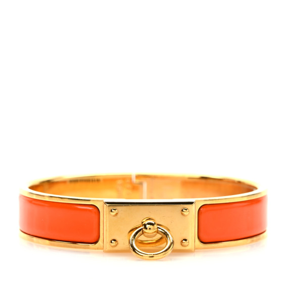 Enamel Clic Anneau Bracelet PM Orange
