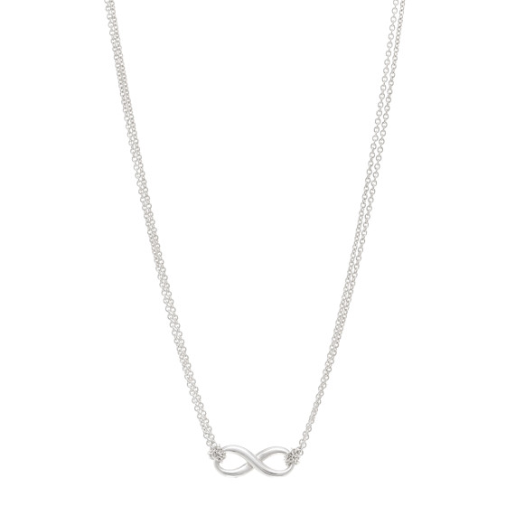 Sterling Silver Infinity Pendant Necklace