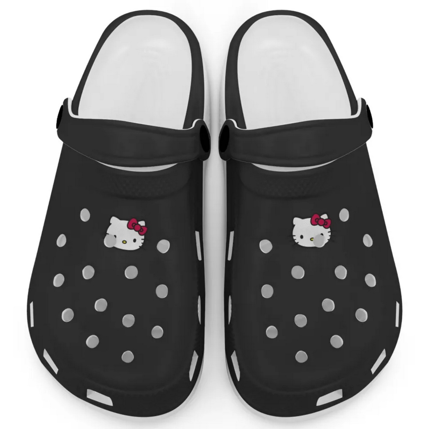 Hello Kitty Style Crocs For Men Women Kids Slip Safe
