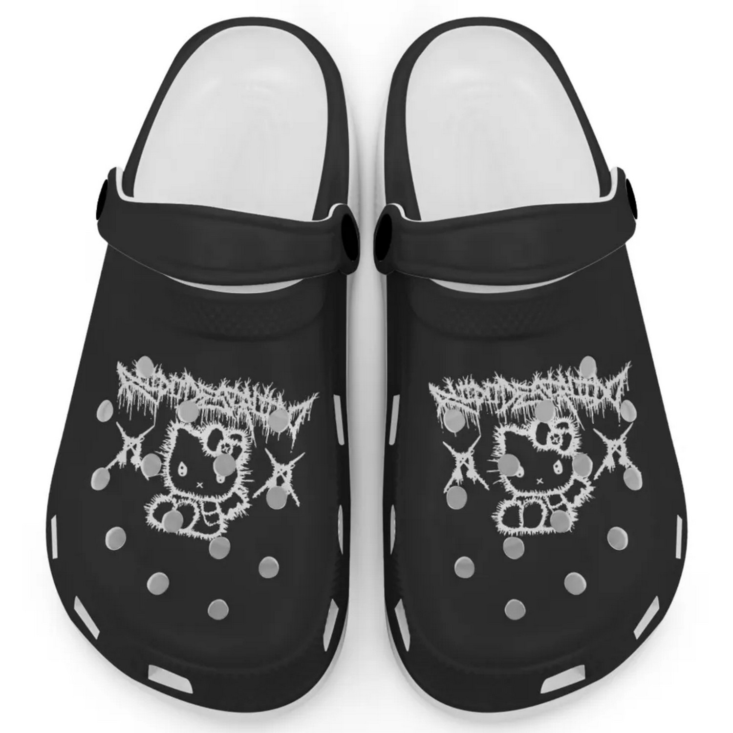 Non Slip Hello Kitty Crocs For Girls Boys Adults